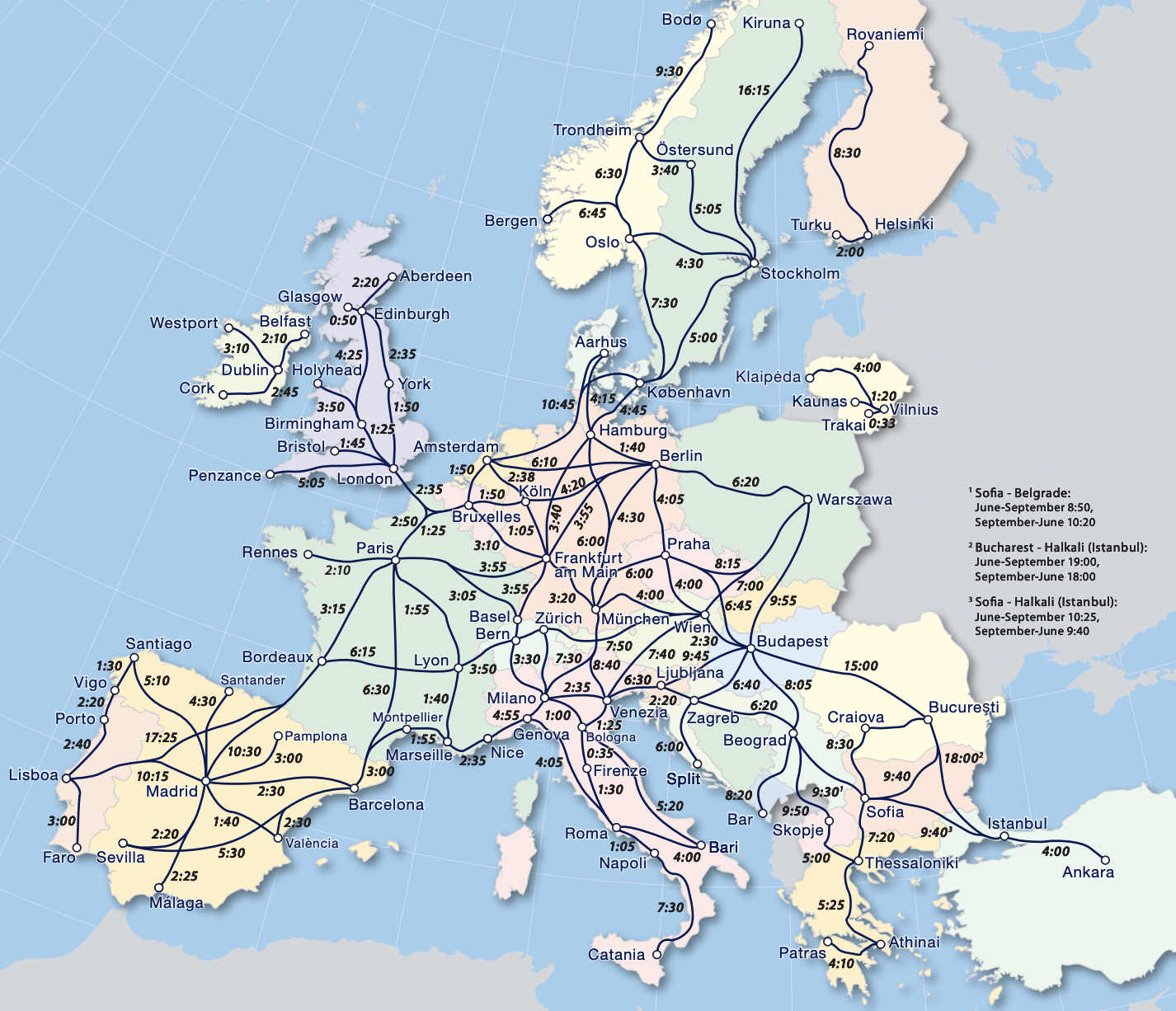Trainline.eu's Travel Times